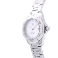 TAG Heuer Aquaracer 11P Diamond WAY1413 Quartz Watch SS/Diamond White Shell 1073TAG HEUER Ladies