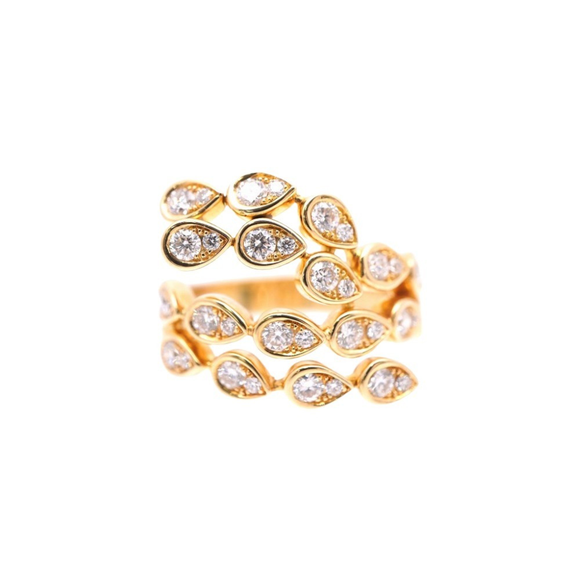 Piaget Magic Garden K18YG Diamond Ring #63 750YG Yellow Gold/Diamond Size 23 0250PIAGET Women's Men's