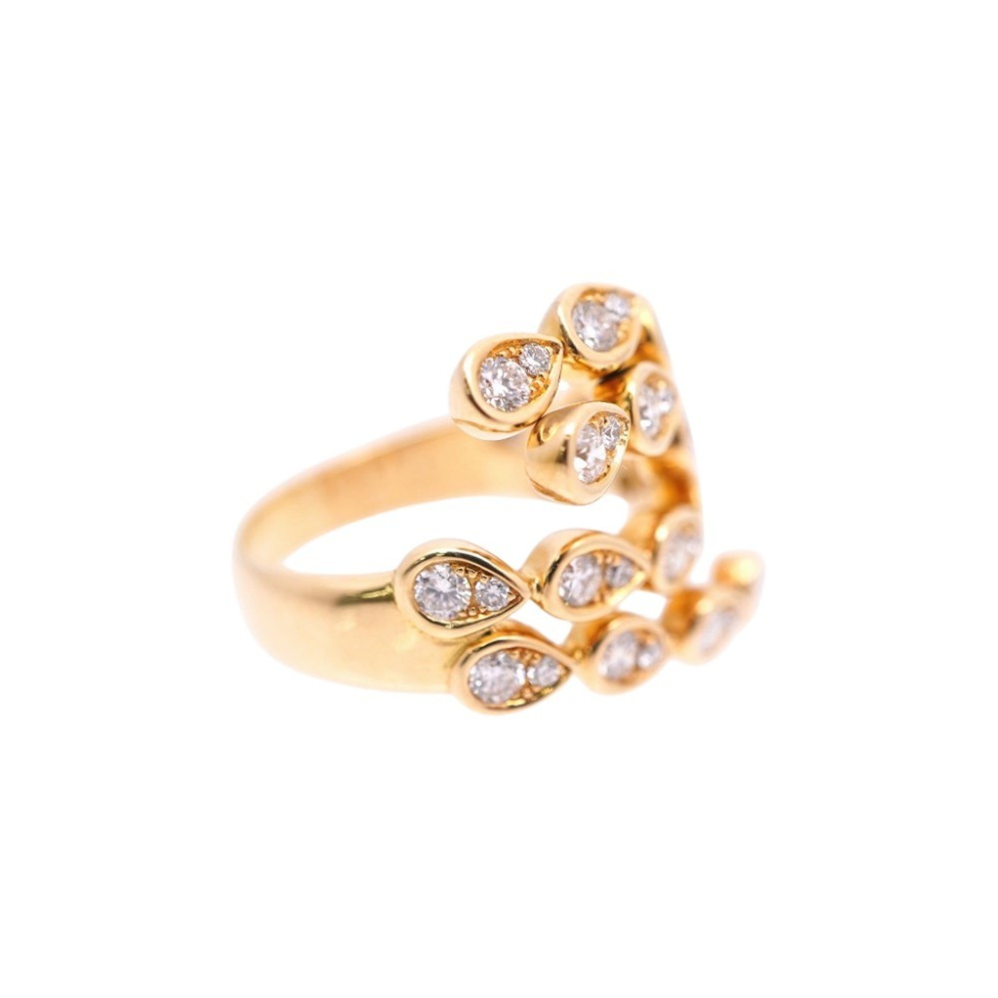 Piaget Magic Garden K18YG Diamond Ring #63 750YG Yellow Gold/Diamond Size 23 0250PIAGET Women's Men's