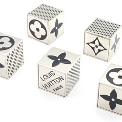 Louis Vuitton Ornament Cube Game M99454 Silver Metal Accessories Dice LOUIS VUITTON