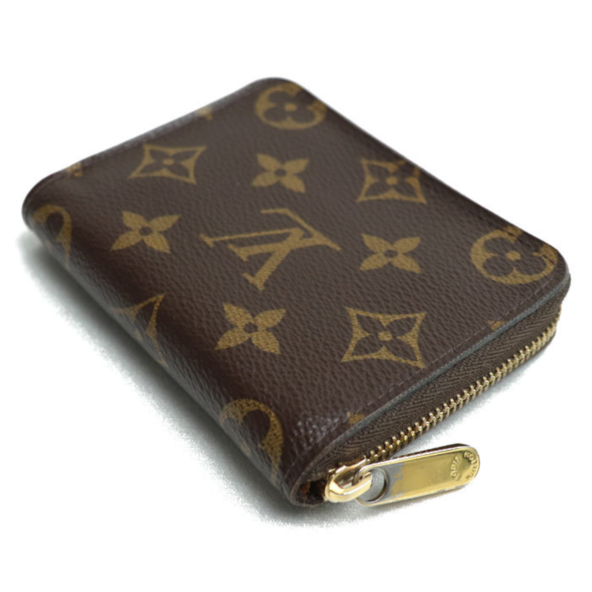 LOUIS VUITTON Louis Vuitton Zippy Coin Purse Case Monogram Brown M60067 Unisex