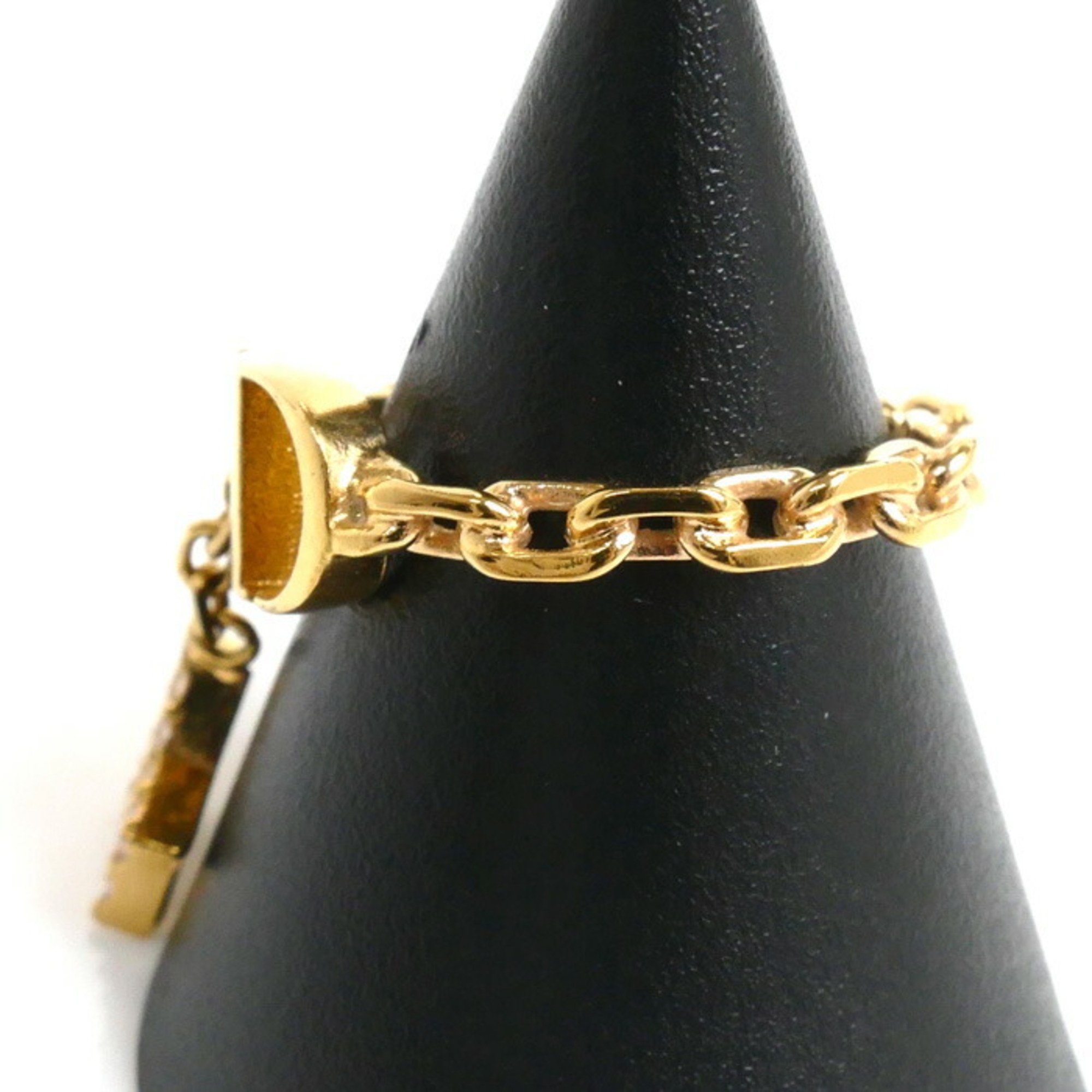 Christian Dior PETIT CD Star Charm Ring R0903PMTCY Size 11 2.3g Women's