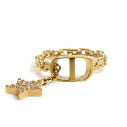 Christian Dior PETIT CD Star Charm Ring R0903PMTCY Size 11 2.3g Women's