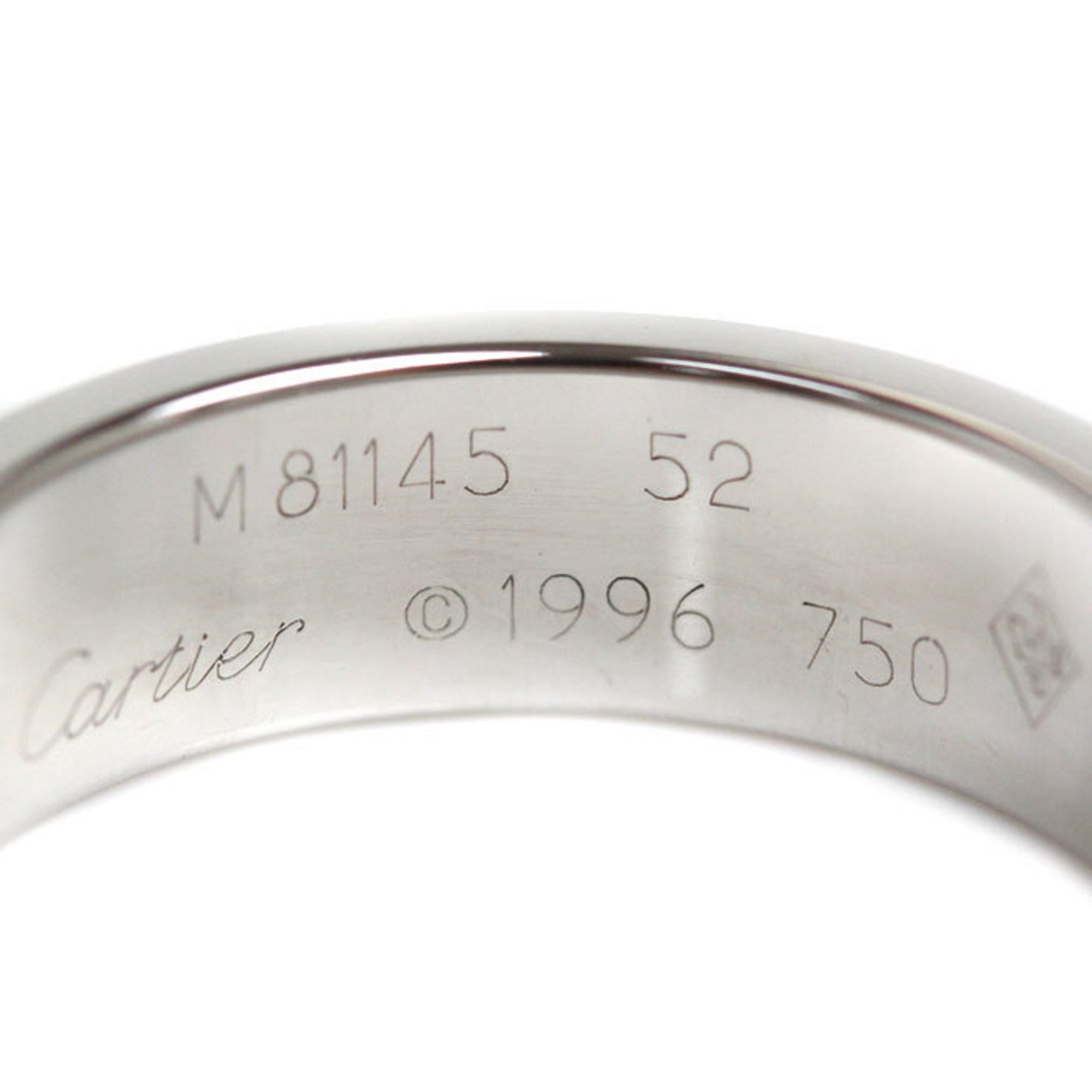 CARTIER Cartier K18WG White Gold Love Ring B4022652 Size 11.5 52 6.9g Women's