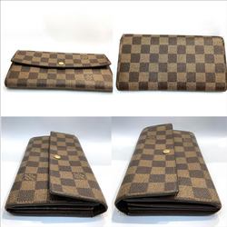 Louis Vuitton (LOUISVUITTON) Portefeuille Sarabetta peeling N61734 Long wallet Damier Ebene NB0016KB-8703