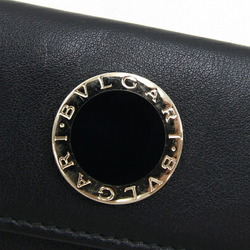 BVLGARI 6-ring key case 20236 Black leather Women's Men's