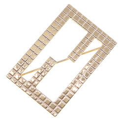 FENDI Brooch FF Gold Metal Women's