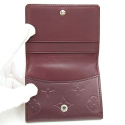 Louis Vuitton Coin Case Monogram Matte Ludlow M65126 Violet Compact Wallet Purse Wine Red Women's LOUIS VUITTON