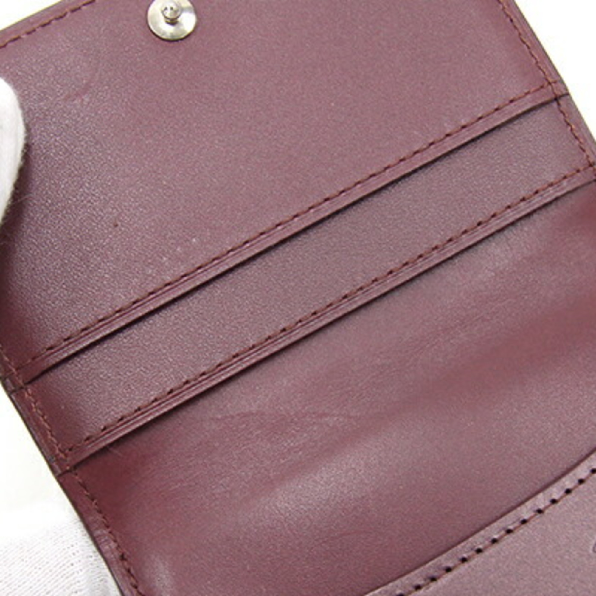 Louis Vuitton Coin Case Monogram Matte Ludlow M65126 Violet Compact Wallet Purse Wine Red Women's LOUIS VUITTON