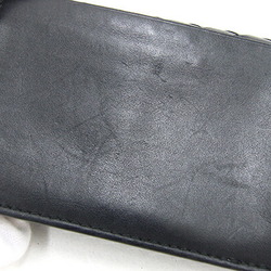 Bottega Veneta Business Card Holder Intrecciato 133945 Black Leather Pass Case Men Women BOTTEGA VENETA