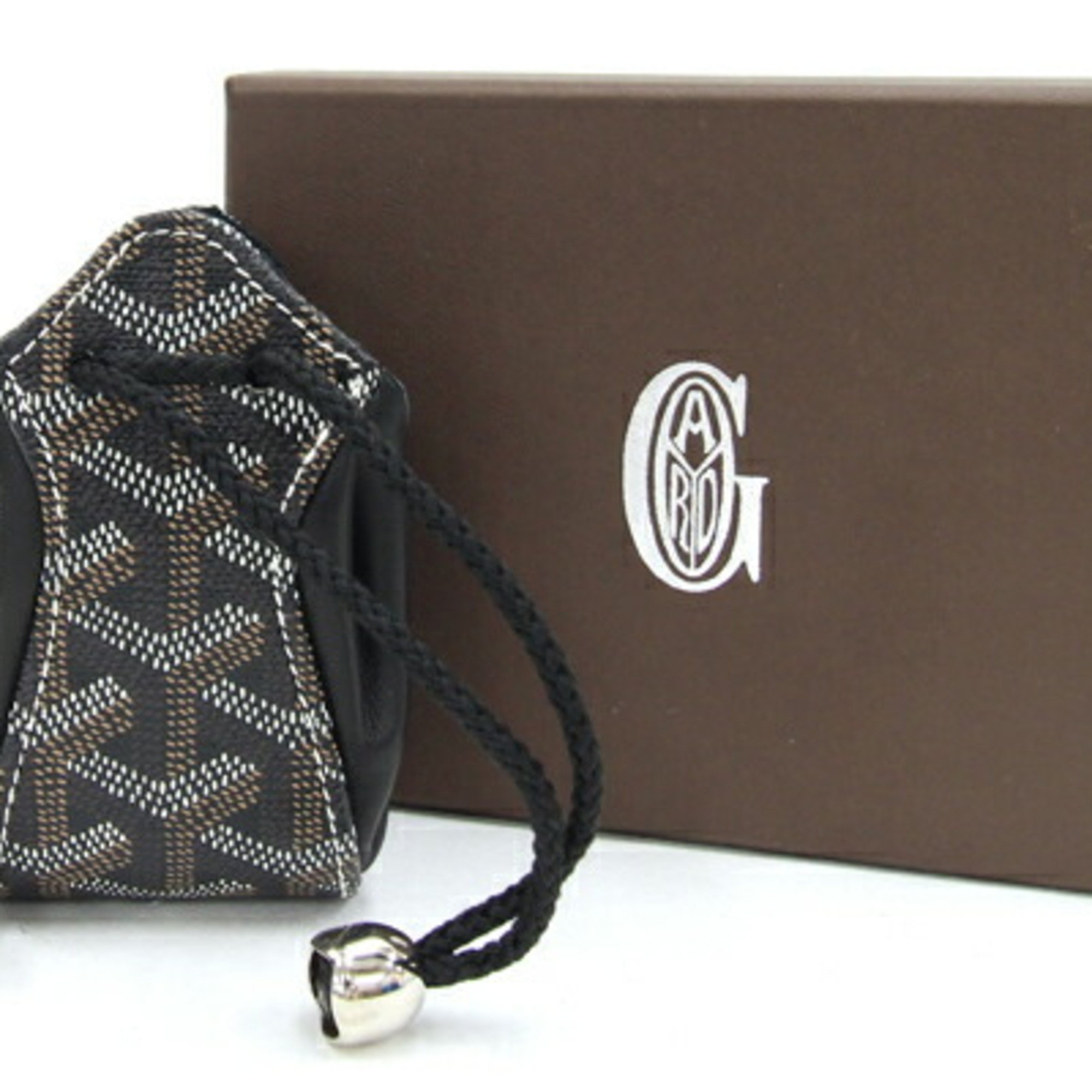 Goyard Pouch Bourse Black Toile Leather Women's Men's GOYARD