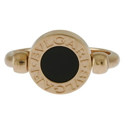 BVLGARI Flip Ring, Bvlgari, Size 7, 18K, Onyx, Mother of Pearl, Women's,