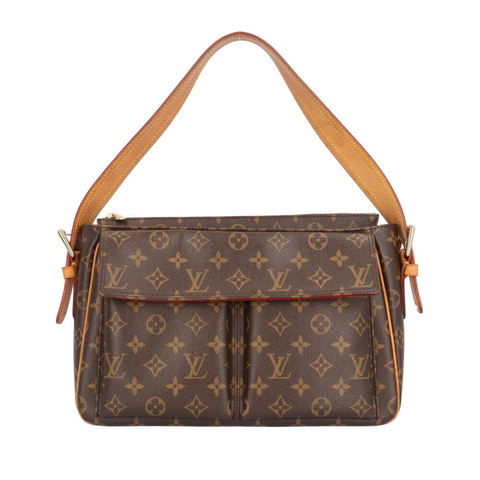 Louis Vuitton Vivacite GM Monogram Shoulder Bag Canvas M51163 Brown Women's LOUIS VUITTON