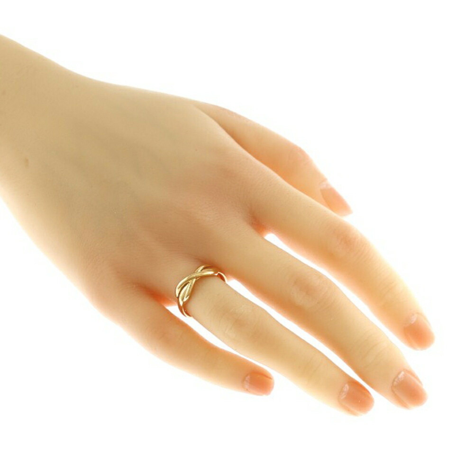 Tiffany Infinity Ring, Tiffany, size 8, 18k gold, women's, TIFFANY&Co.