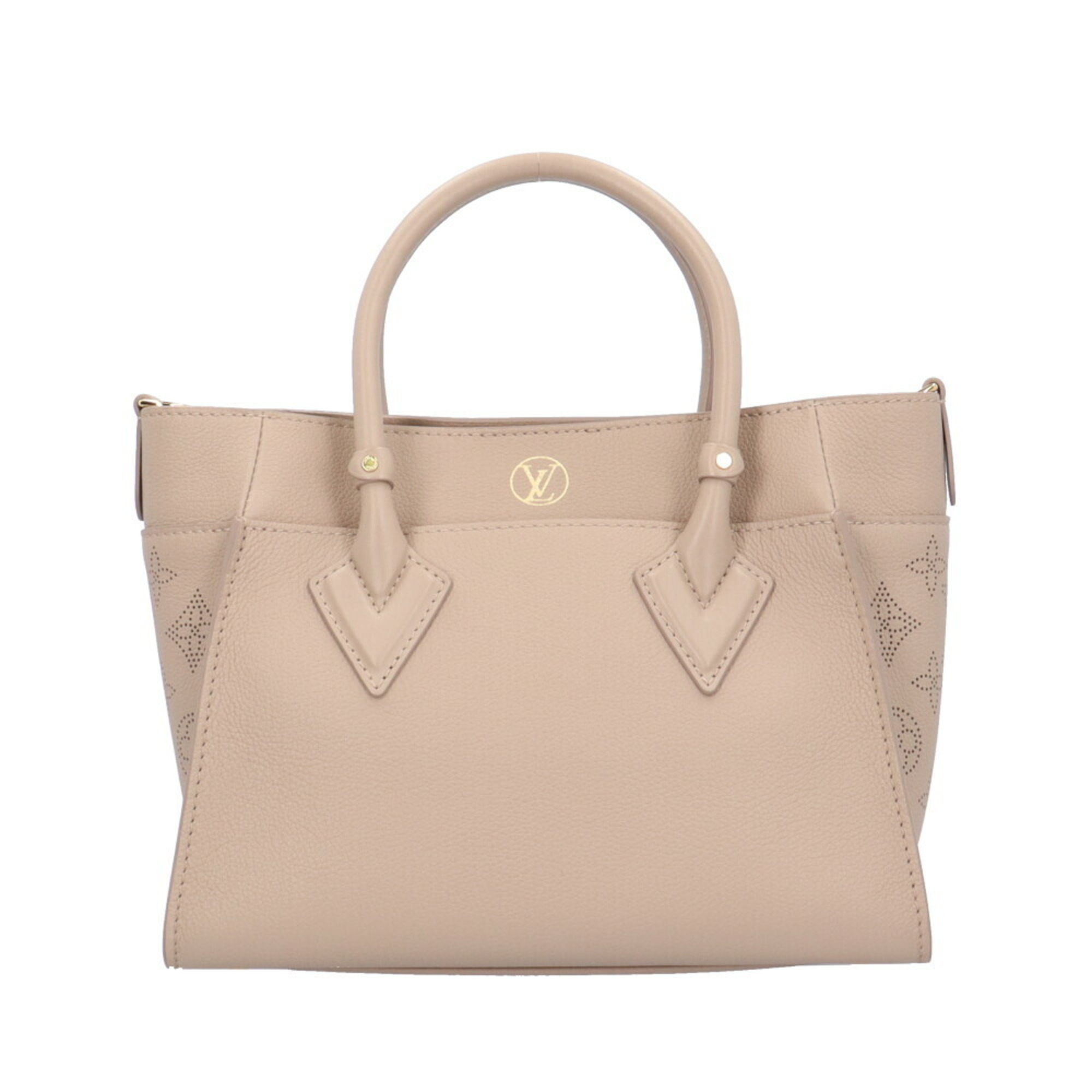 Louis Vuitton On My Side PM Monogram Mahina Shoulder Bag M20600 Beige Women's LOUIS VUITTON 2way