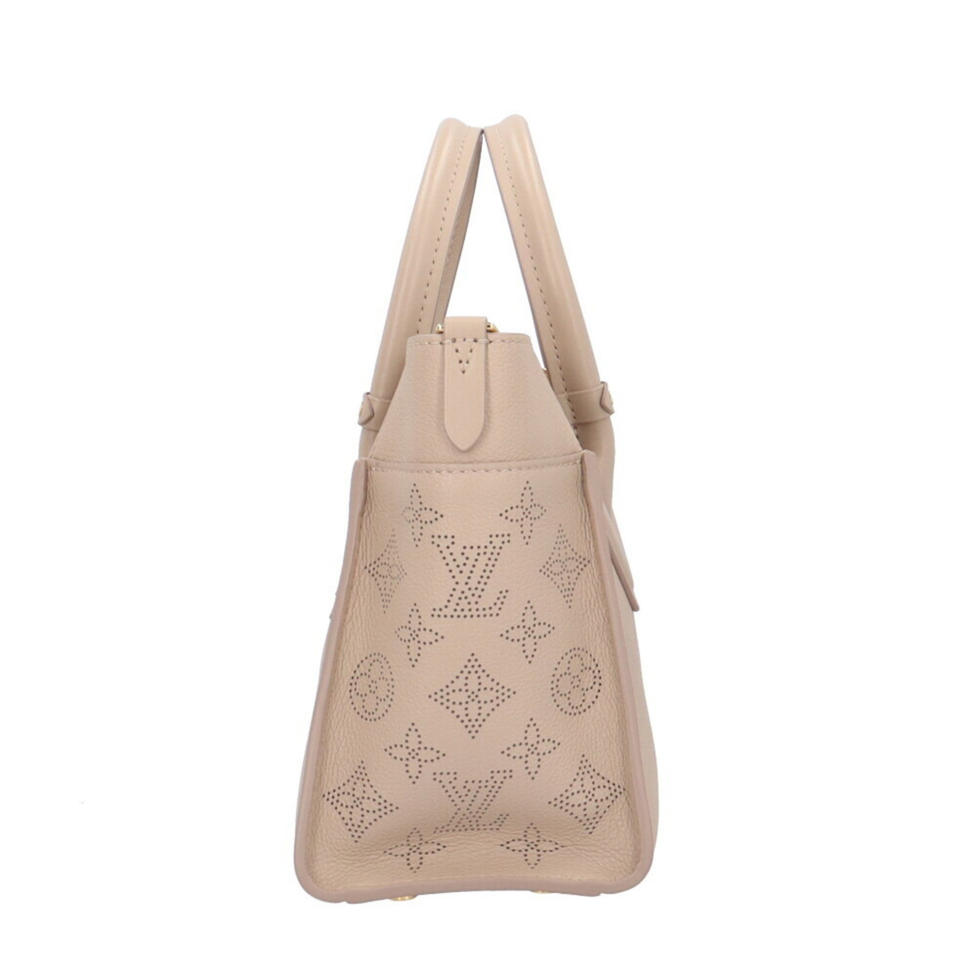 Louis Vuitton On My Side PM Monogram Mahina Shoulder Bag M20600 Beige Women's LOUIS VUITTON 2way