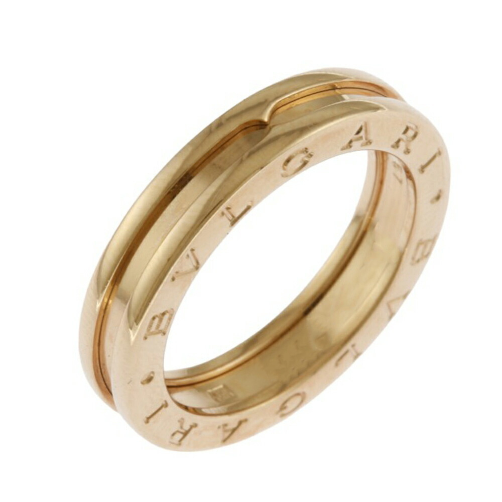 BVLGARI B-zero.1 B-zero One Band Ring Size 16 18K Gold Women's