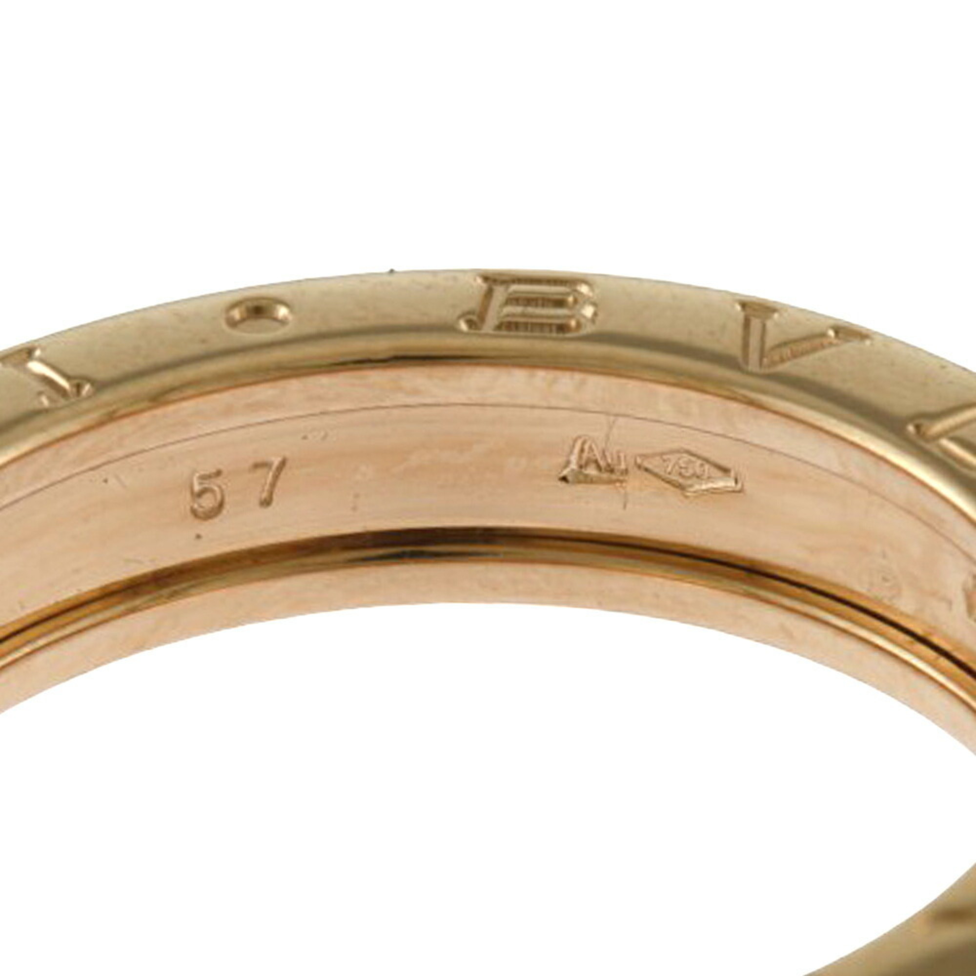 BVLGARI B-zero.1 B-zero One Band Ring Size 16 18K Gold Women's