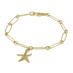 Tiffany Starfish Bracelet 18K Diamond Ladies TIFFANY&Co.