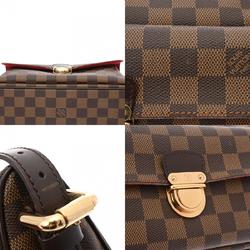 LOUIS VUITTON Damier Ravello GM Brown N60006 Women's Canvas Shoulder Bag