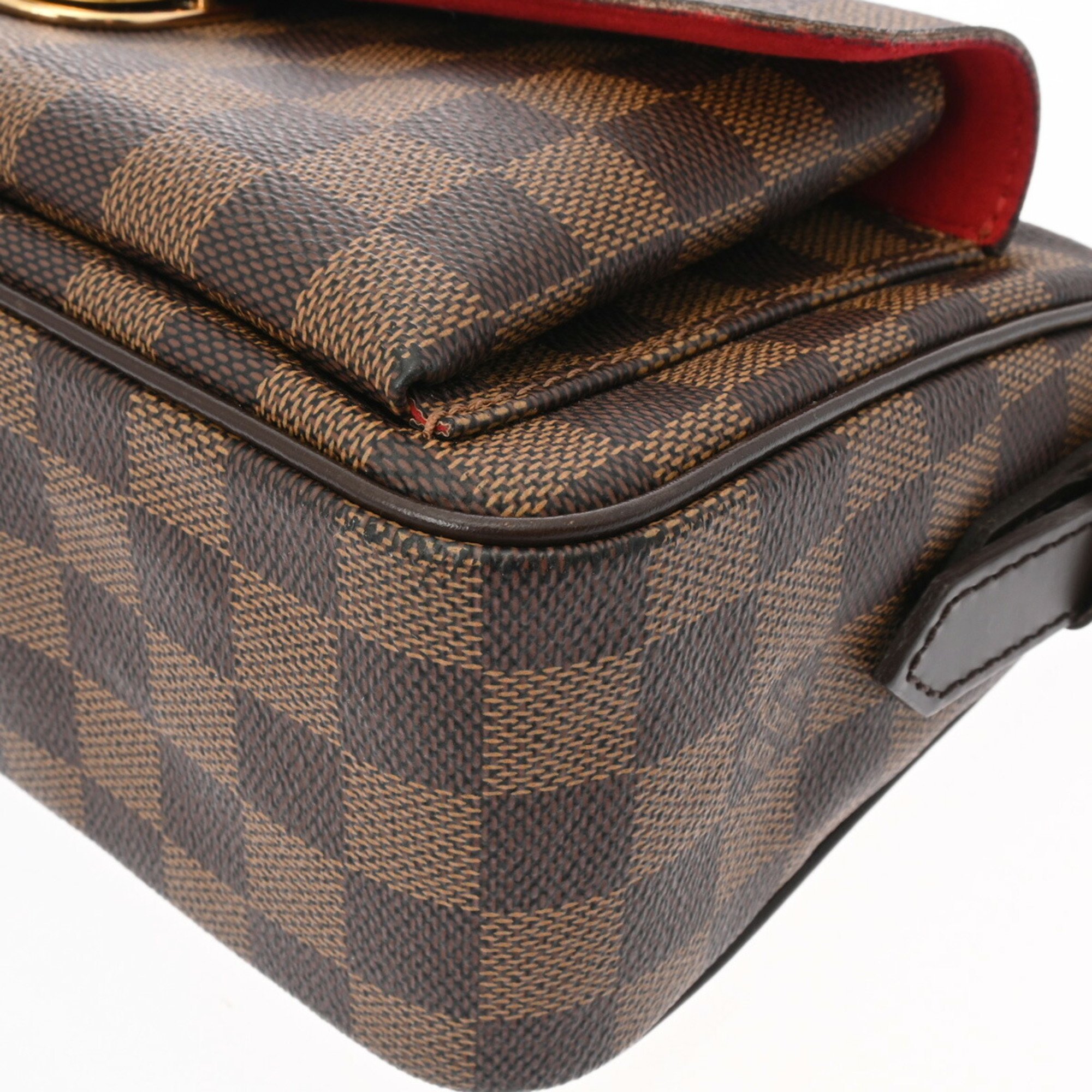 LOUIS VUITTON Damier Ravello GM Brown N60006 Women's Canvas Shoulder Bag