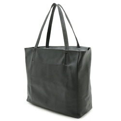 CELINE Horizontal Cabas Tote Bag Shoulder Calf Leather Black