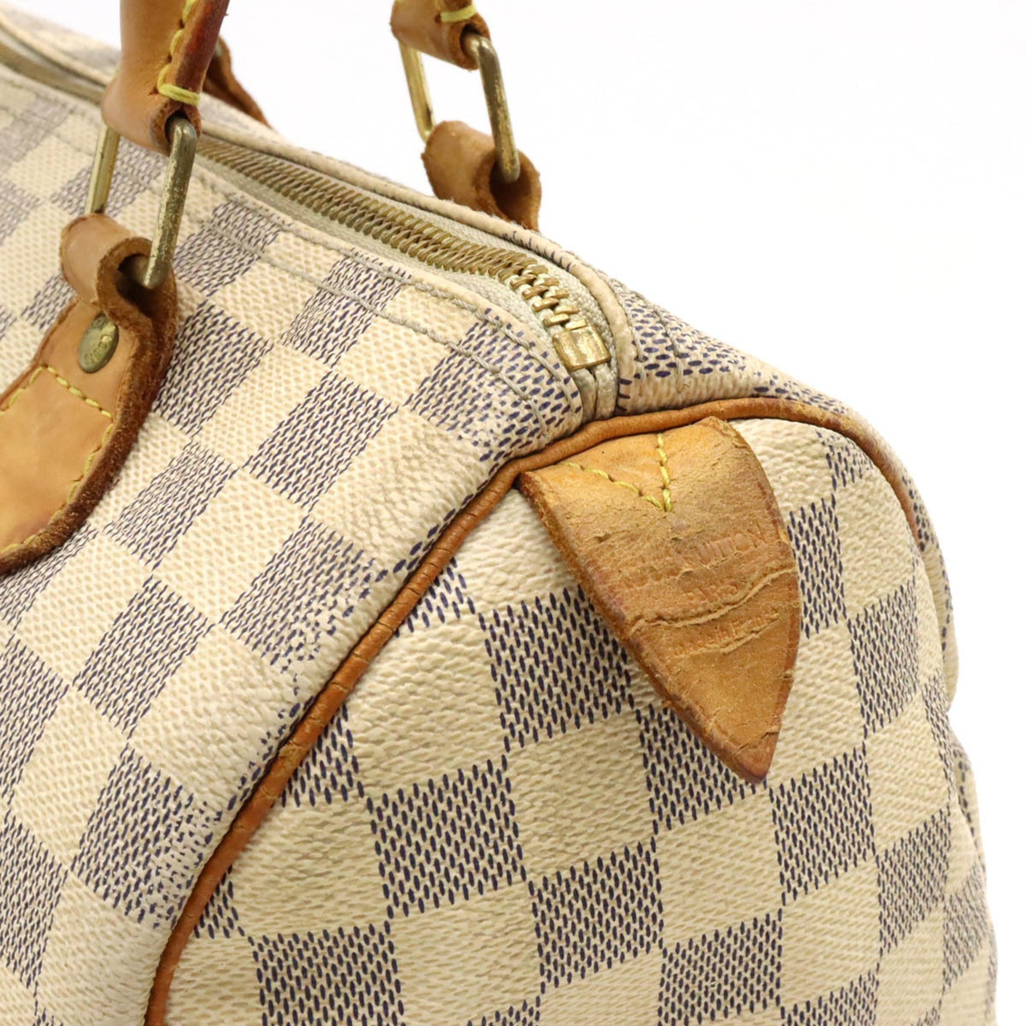 LOUIS VUITTON Damier Azur Speedy 25 Handbag Boston Bag N41371