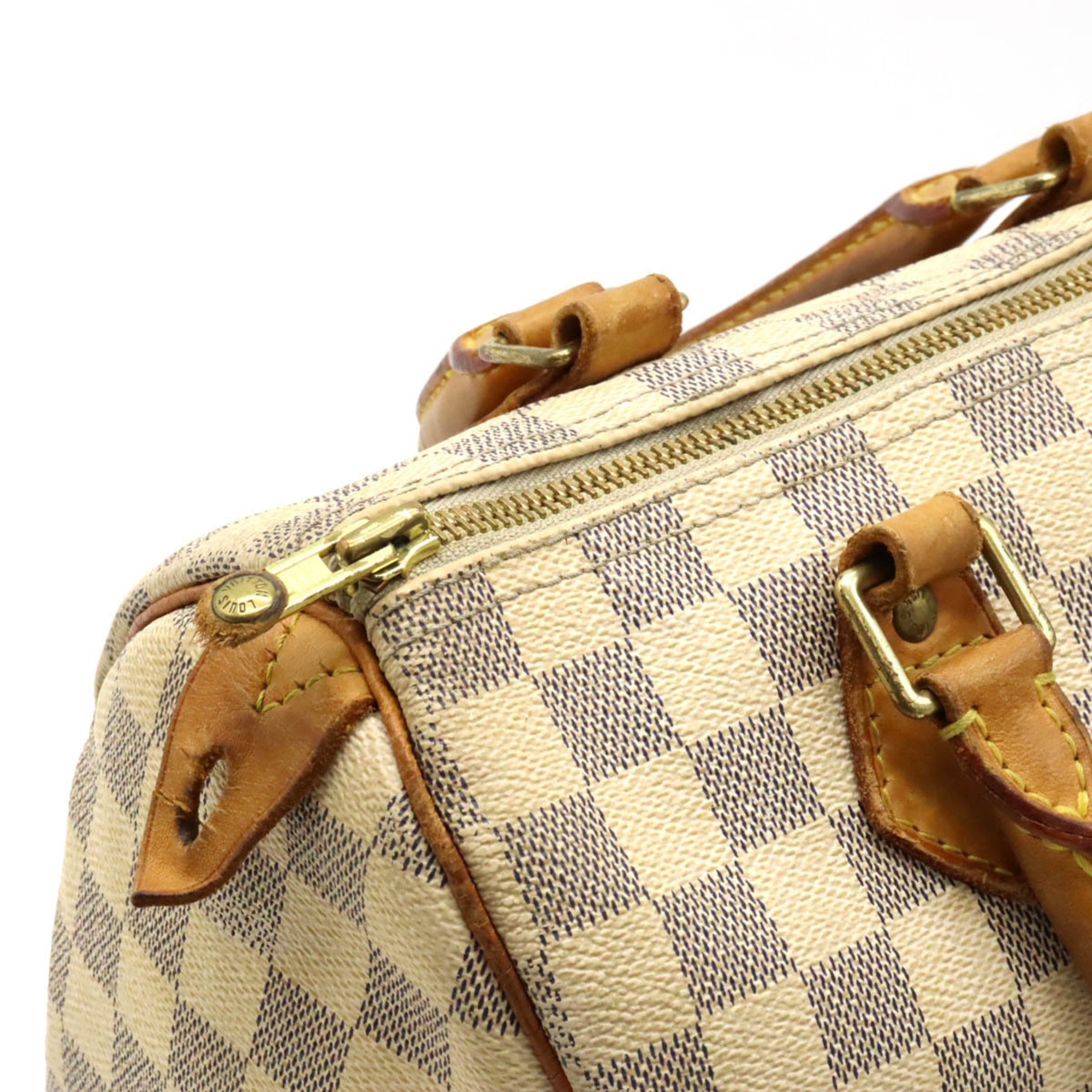 LOUIS VUITTON Damier Azur Speedy 25 Handbag Boston Bag N41371