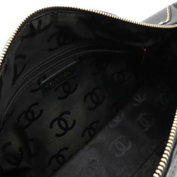 CHANEL Coco Mark Shoulder Bag Leather Black