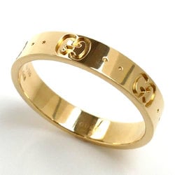 GUCCI Gucci K18YG Yellow Gold Icon Ring 660070 J8500 8000 Size 16.5 4.2g Unisex