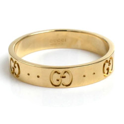 GUCCI Gucci K18YG Yellow Gold Icon Ring 660070 J8500 8000 Size 16.5 4.2g Unisex