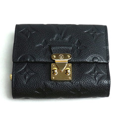 LOUIS VUITTON Louis Vuitton Portefeuille Metis Compact Tri-fold Wallet Monogram Empreinte Black M80880 IC Women's