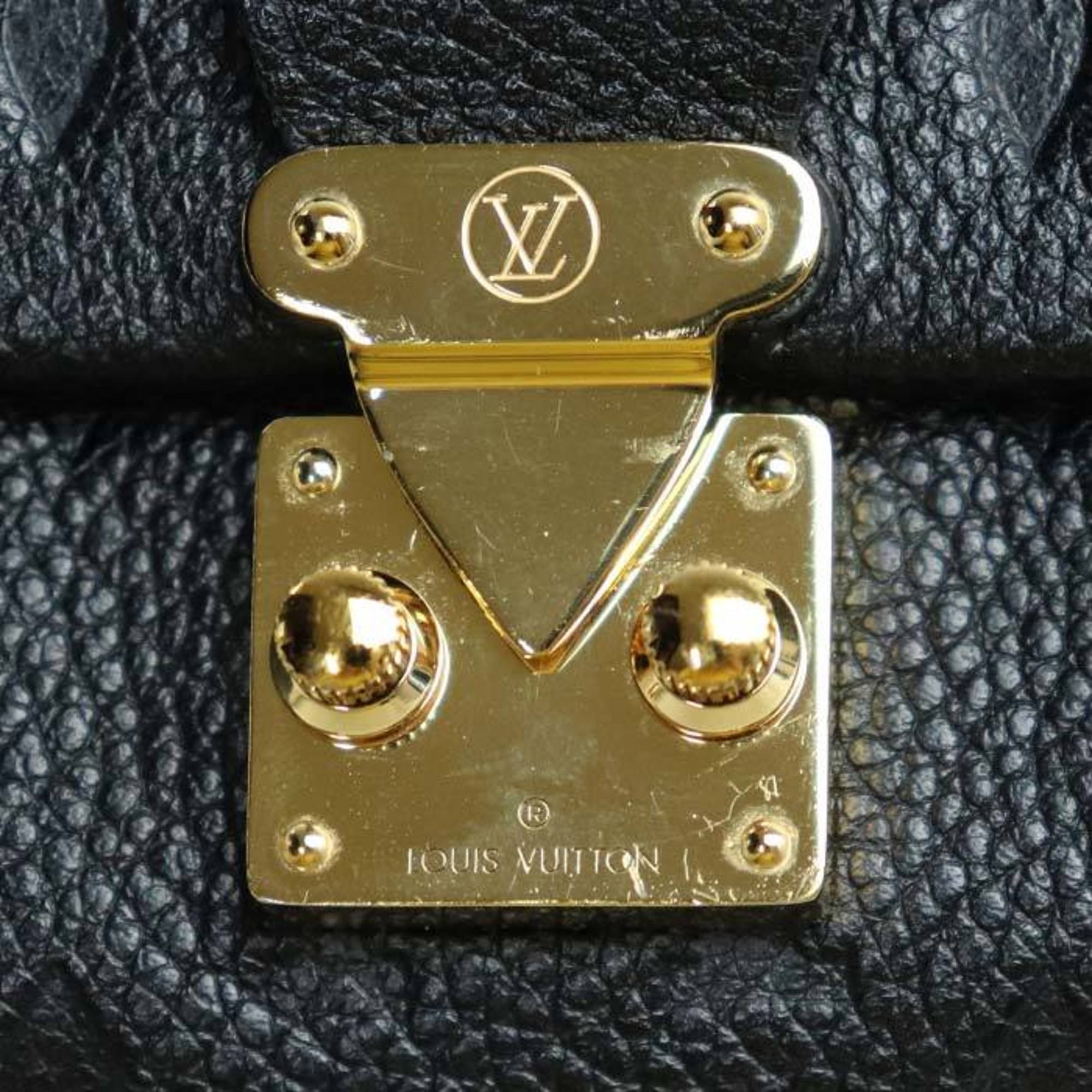 LOUIS VUITTON Louis Vuitton Portefeuille Metis Compact Tri-fold Wallet Monogram Empreinte Black M80880 IC Women's