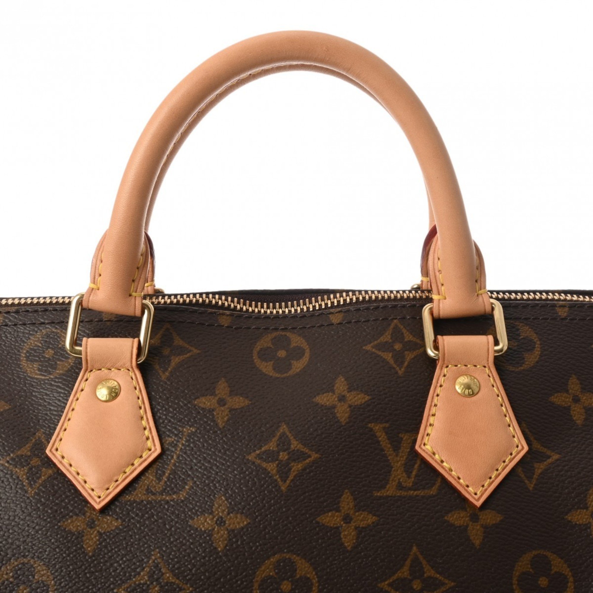 LOUIS VUITTON Louis Vuitton Monogram Speedy 30 Brown M41108 Women's Canvas Handbag