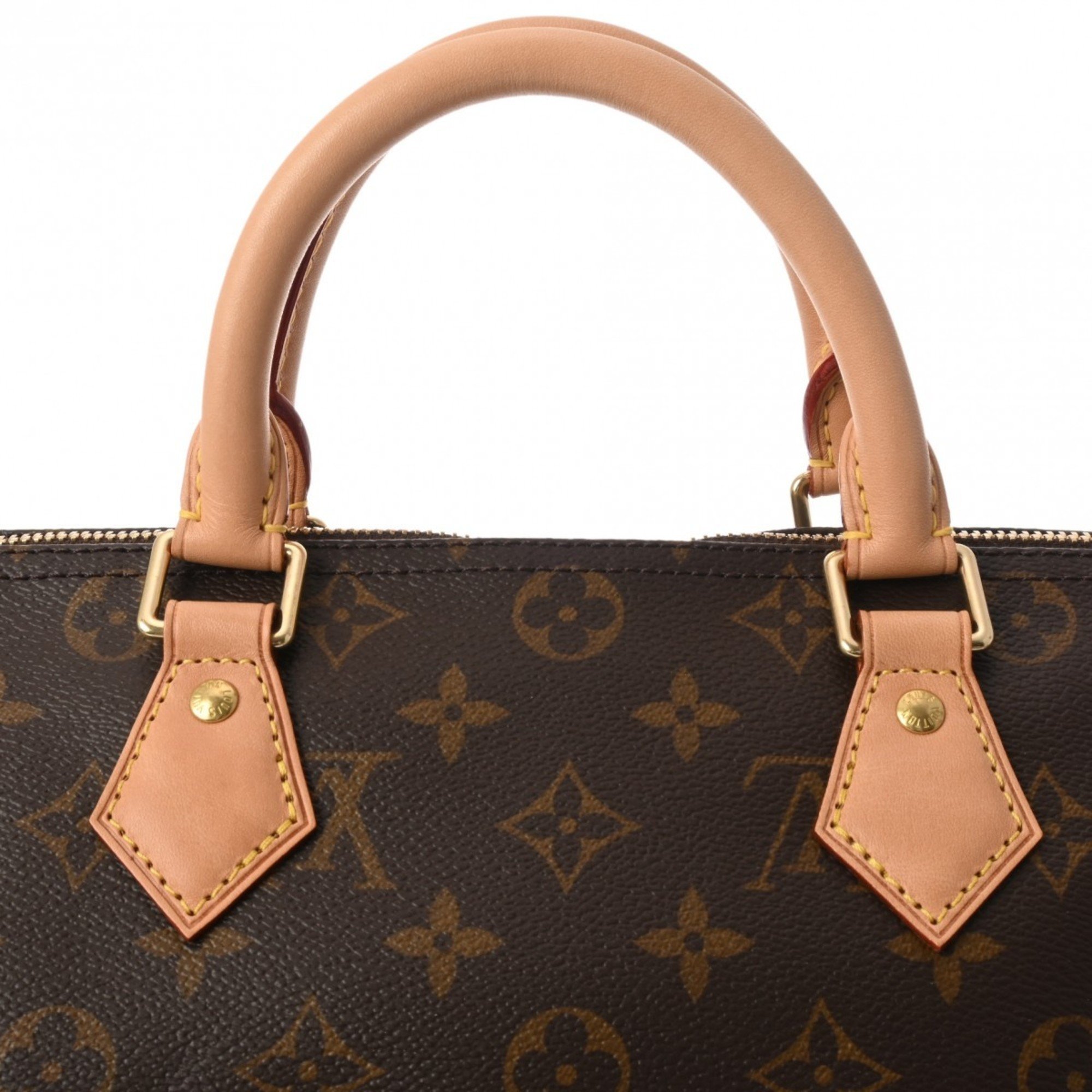 LOUIS VUITTON Louis Vuitton Monogram Speedy 30 Brown M41108 Women's Canvas Handbag