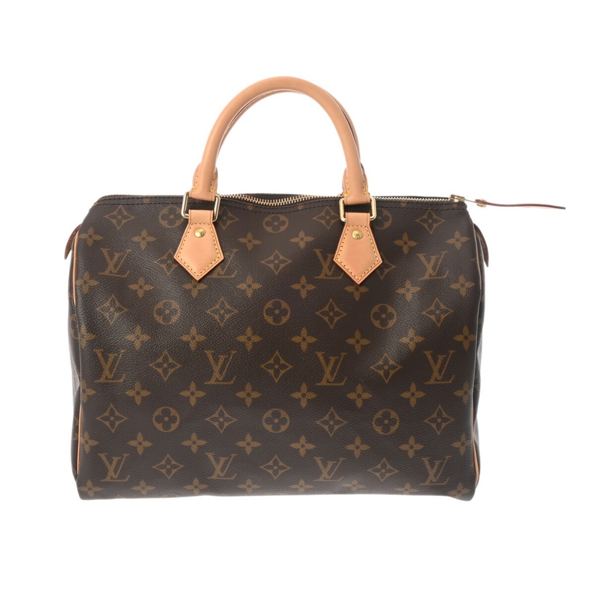 LOUIS VUITTON Louis Vuitton Monogram Speedy 30 Brown M41108 Women's Canvas Handbag