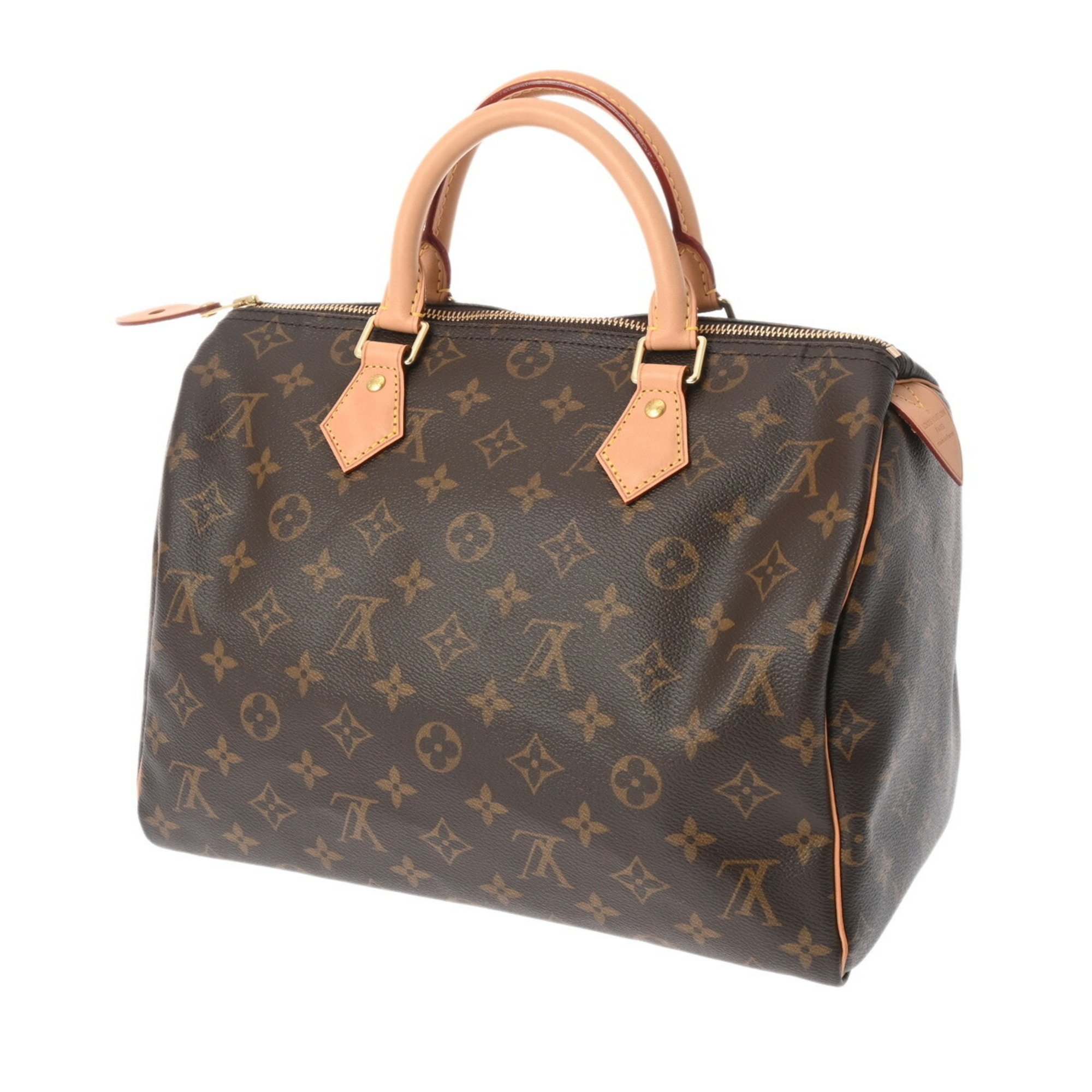 LOUIS VUITTON Louis Vuitton Monogram Speedy 30 Brown M41108 Women's Canvas Handbag