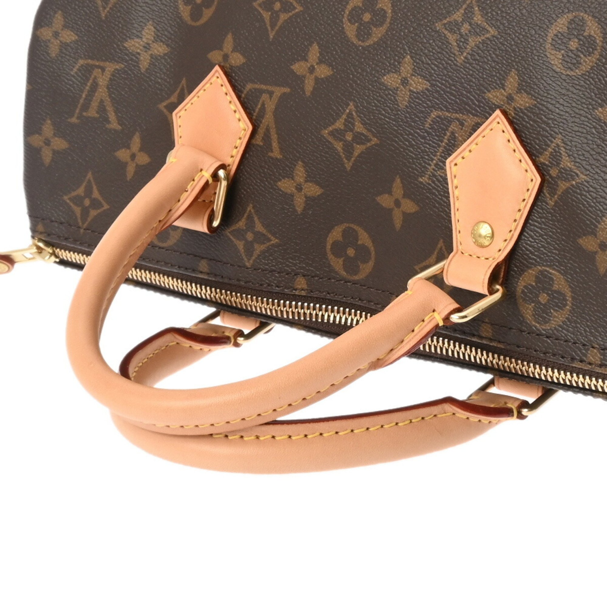 LOUIS VUITTON Louis Vuitton Monogram Speedy 30 Brown M41108 Women's Canvas Handbag