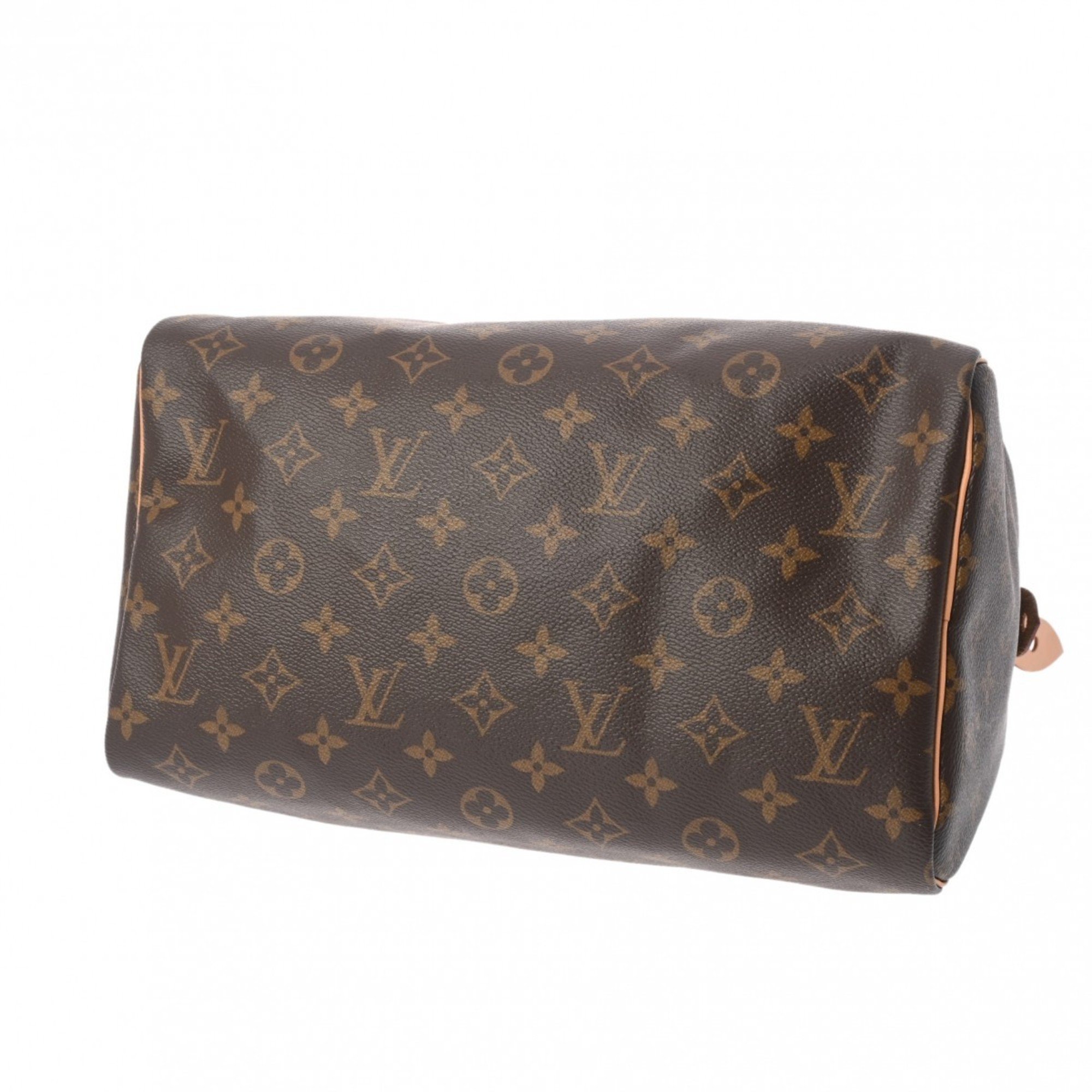 LOUIS VUITTON Louis Vuitton Monogram Speedy 30 Brown M41108 Women's Canvas Handbag