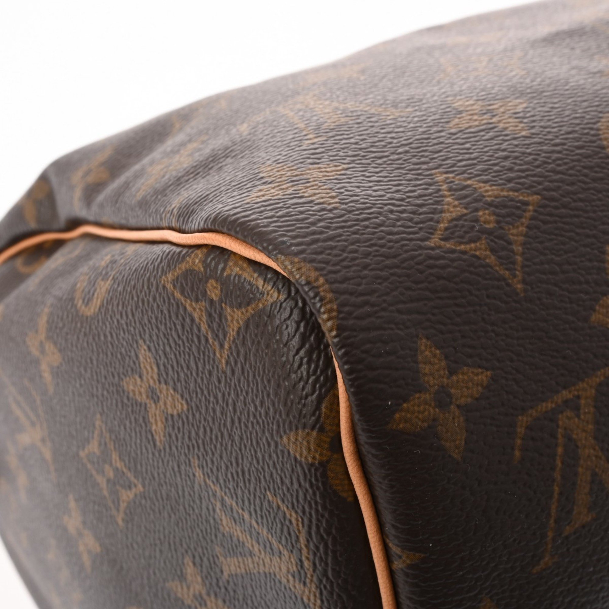 LOUIS VUITTON Louis Vuitton Monogram Speedy 30 Brown M41108 Women's Canvas Handbag