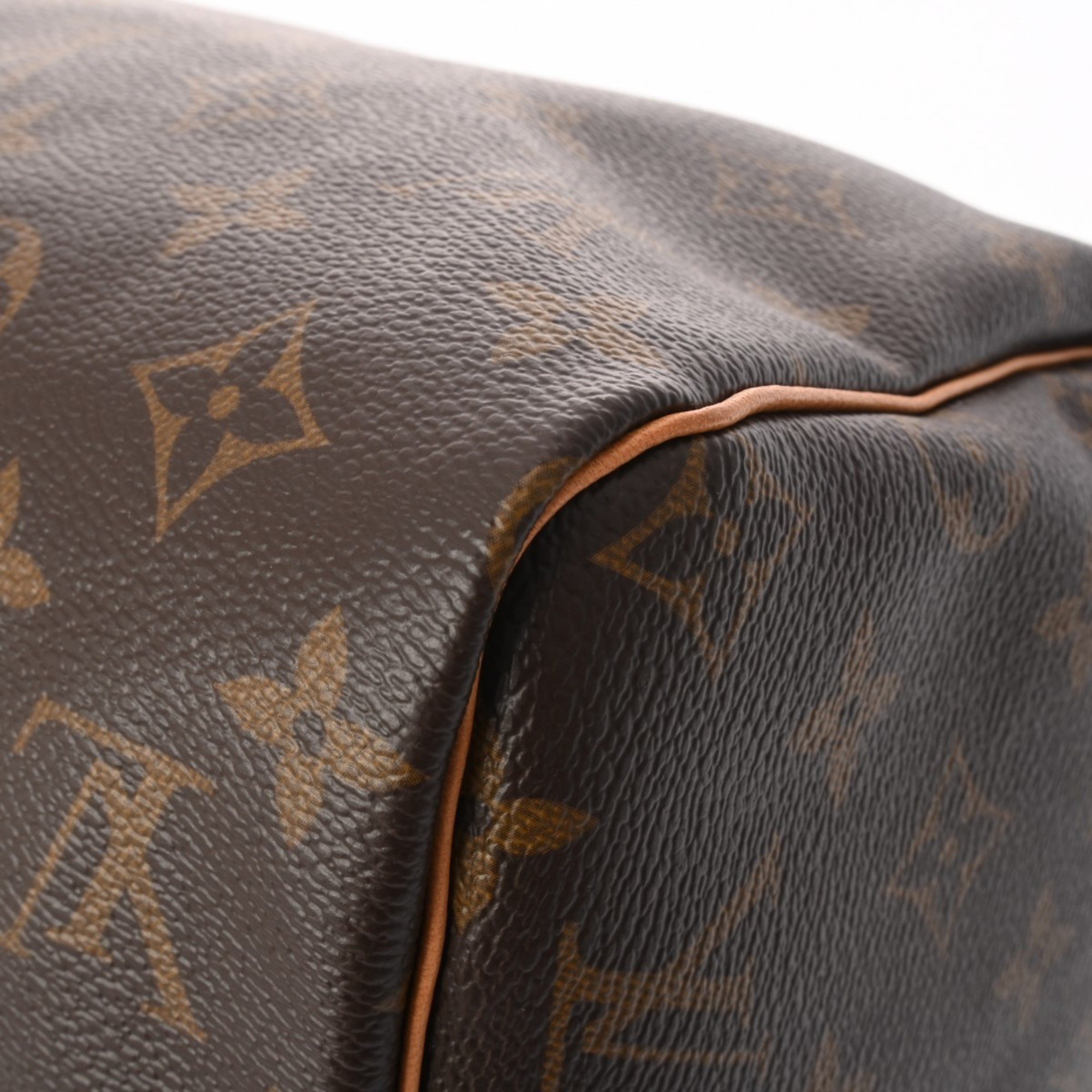 LOUIS VUITTON Louis Vuitton Monogram Speedy 30 Brown M41108 Women's Canvas Handbag