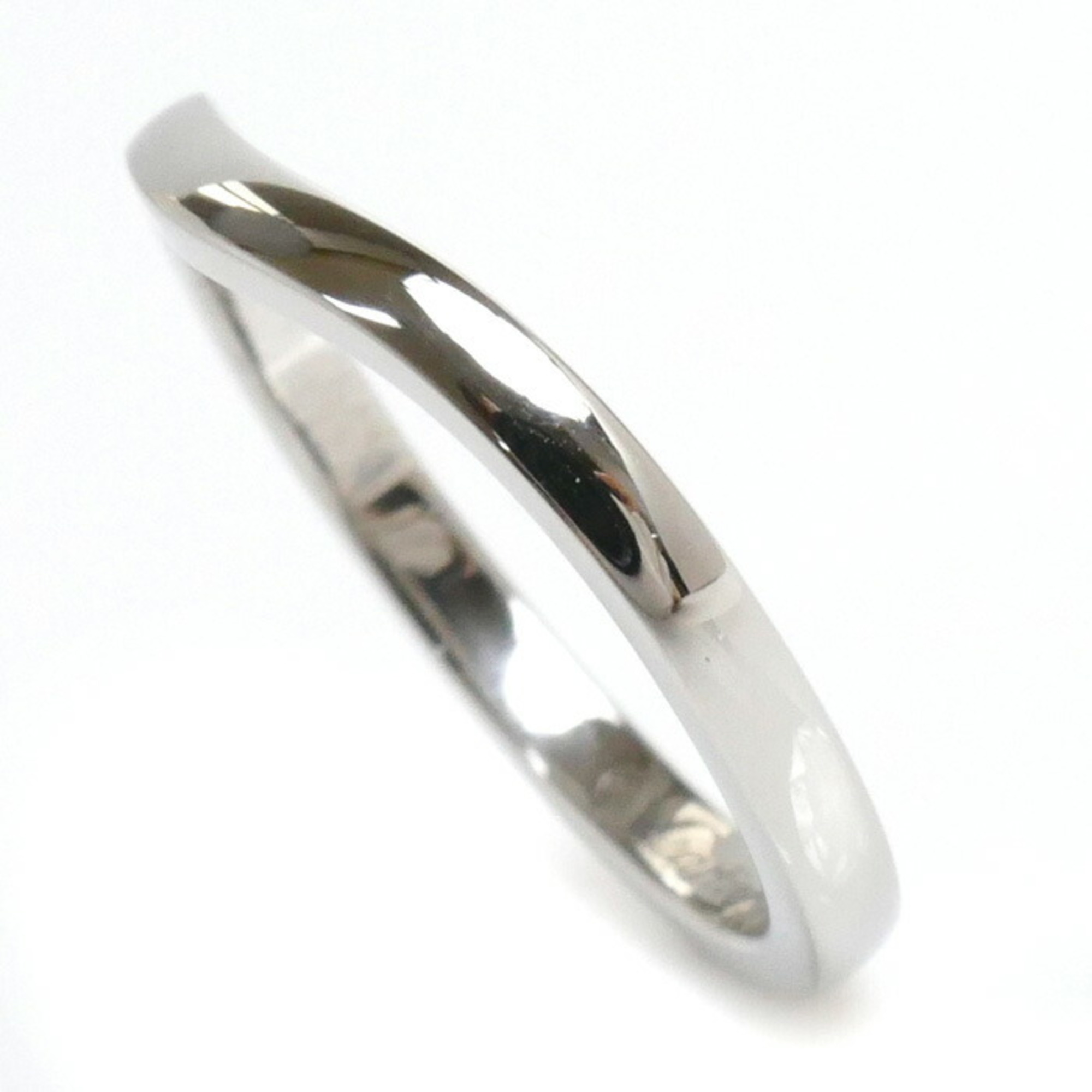 CARTIER Pt950 Platinum Ballerina Curve Ring B4092851 Size 10.5 51 3.5g Women's