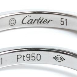 CARTIER Pt950 Platinum Ballerina Curve Ring B4092851 Size 10.5 51 3.5g Women's