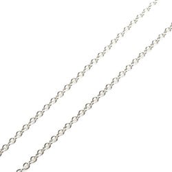 TIFFANY&Co. Tiffany K18WG White Gold T Smile Small Necklace 60011677 3.1g 41-46cm Women's