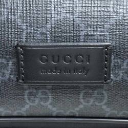 GUCCI GG Supreme Belt Bag Body Grey/Black 474293 K9RRN Men's