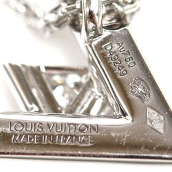 LOUIS VUITTON Louis Vuitton K18WG White Gold Pendant LV Volt One PM Necklace Q93806 Diamond 6.1g 45cm Women's