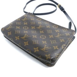 LOUIS VUITTON Louis Vuitton Twice Shoulder Bag Monogram Brown Black M50185 Women's