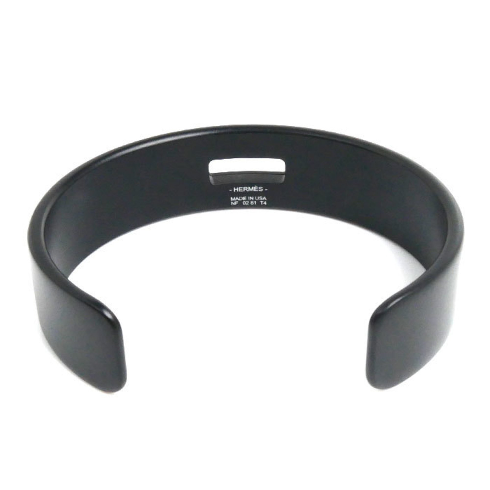 HERMES Hermes Arum Kelly Bangle So Black 18.4g Unisex