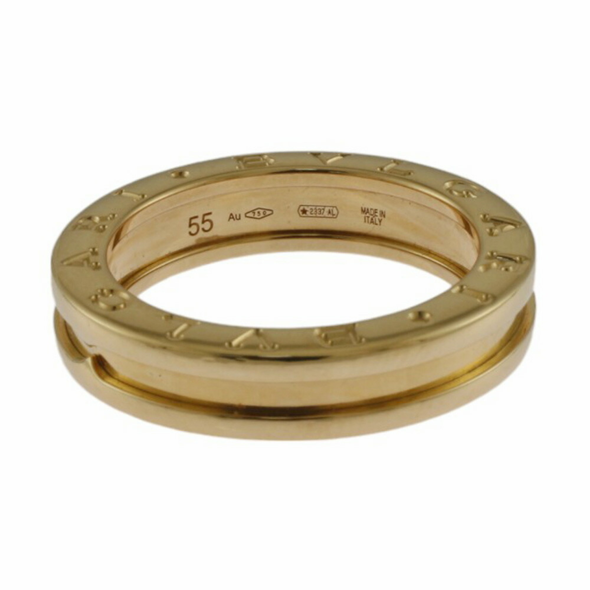 BVLGARI B-zero.1 B-zero One 1-band ring, size 14.5, 18k, unisex,