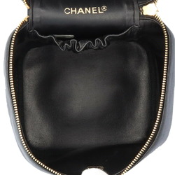 Chanel Vanity Lambskin Handbag A01619 Black Women's CHANEL